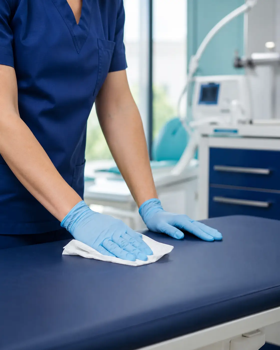 Profesional en un entorno hospitalario moderno