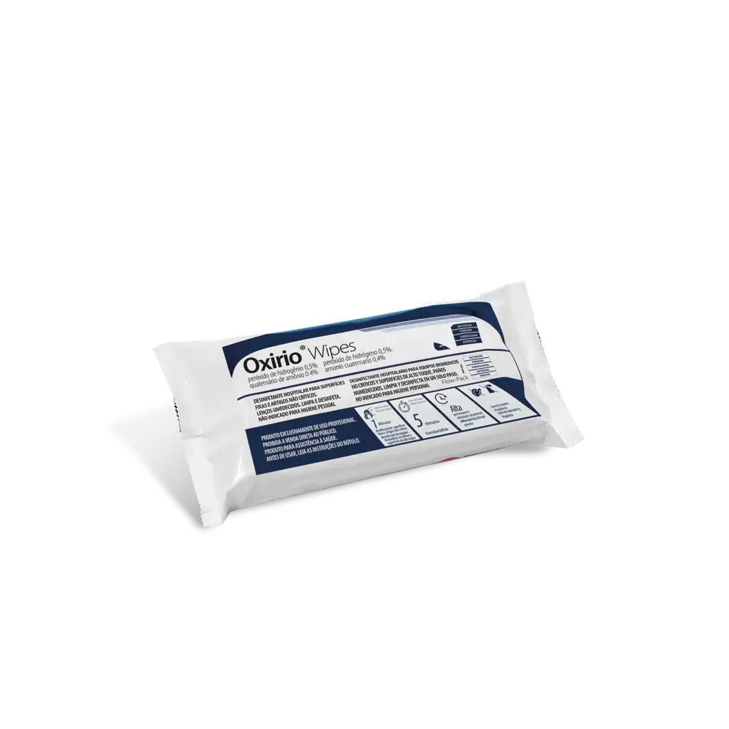 Oxirio Wipes, desinfectante profesional en presentación Flow-Pack